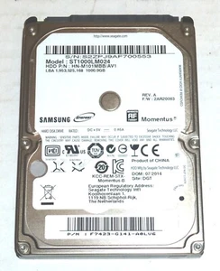 Samsung ST1000LM024 1TB Sata Hard Drive P/N: HN-M101MBB/AV1 F/W: 2AR20003 - Imagen 1 de 2