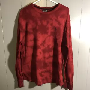 Volcom Men’s Long Sleeve Shirt Size XL/TG Red - Picture 1 of 7
