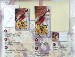 ReddyCards 6x Glückwunschkarten zum Jubiläum Umschläge 2x Tischkarten Menükarten - Bild 1 von 1