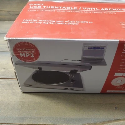 ION USB Turntable Record Archiver TTUSB05XL Convert Vinyl To Digital never used. - Image 1 of 4