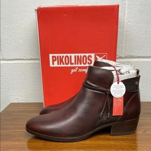 Stivaletti Pikolinos Daroca in pelle nuovi con scatola W1U-8505 donna EU40/US 9-9,5 Caoba - Foto 1 di 9