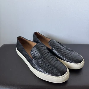 Herren SUPERGLAMOURÖSE Python Leder Slipper Handarbeit Schuhe 42 / UK 8 / US 9 - Bild 1 von 15