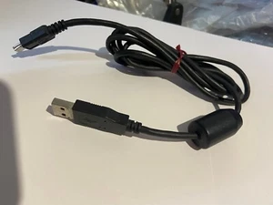Mini USB Charge & Data Connectivity USB Cable with in-built filter in Black. - Picture 1 of 2