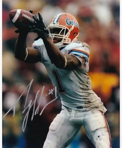 PERCY HARVIN FLORIDA GATORS ACTION SIGNED 8X10 - Picture 1 of 1