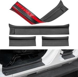 Door Sill Guards Entry Plate Cover Kit Fit For Jeep Wrangler 2018-2024 JL JLU - Bild 1 von 12