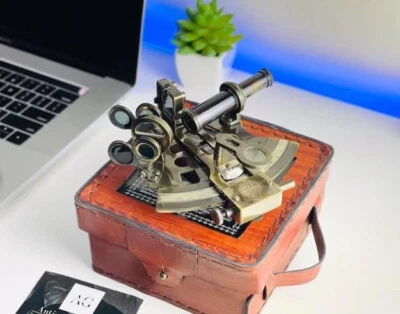 Antique J.Scott Nautical Brass Maritime Navigational Instrument Working Sextant - Image 1 of 4