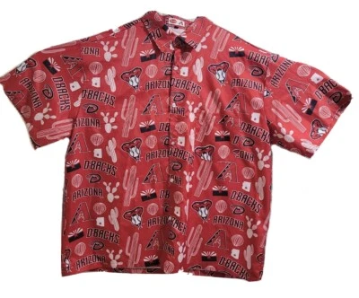 Аризона DiamondBacks Тайсон кнопка вверх XL промо гавайская рубашка MLB World Series DB - Изображение 1 из 4