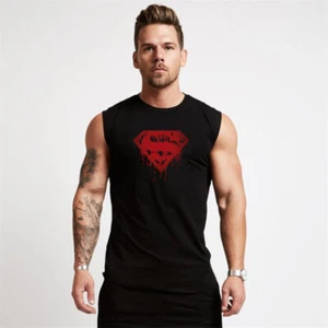 Chaleco sin mangas fitness culturismo para hombre camisa sin niveles de gimnasio - Imagen 1 de 13
