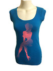 Bauhaus T Shirt Top Cap Sleeve Scoop Neck Hot Pink Blue Girl Casual Print Summer