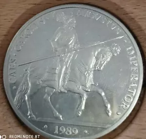 5 ECU DE PLATA EDICION 1989 Carlos V EN ESTUCHE DE MADERA CON CERTIFICADO plata - Imagen 1 de 10