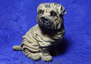 Resin Brown Shar-Pei Figurine - Imagen 1 de 4