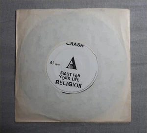 CRASH Fight for your life NOT ON LABEL EJSP 9819 7-inch EP ~ RARE PUNK - Picture 1 of 15