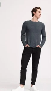 Rag & Bone Men’s Drew Pullover Long Sleeve Gray Crew Neck Sweater SZ XXL - Picture 1 of 8