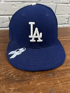 Gorra New Era de los Dodgers de Los Ángeles talla 7 5/8 con cinta para el día del padre - Imagen 1 de 4