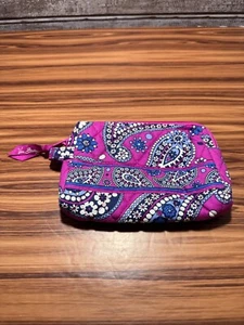 Vera Bradley SMALL COSMETIC BRUSH Bag MAKEUP for Purse Boysenberry - Picture 1 of 5