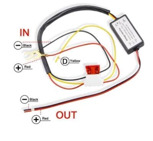 DRL Controller Car LED Daytime Running Light Relay Harness Dimmer Fog Light - Picture 1 of 8