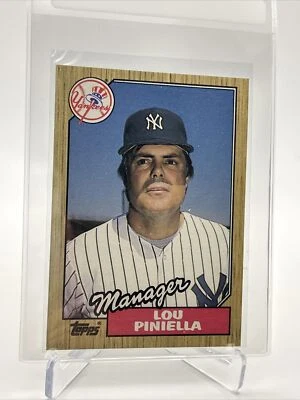 Tarjeta de béisbol 1987 Topps Lou Piniella #168 como nueva envío gratuito Foto 1 de 3