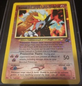 ENTEI POKEMON card BLACK STAR promo RARE! - Picture 1 of 2