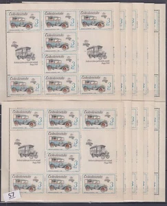 / CZECHOSLOVAKIA - MNH - CARS - 10 SHEETS - 80 STAMPS - Picture 1 of 1