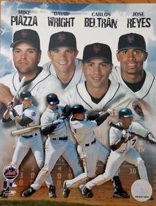2005 NEW YORK METS Big Four 8x10 Photo PIAZZA Wright BELTRAN Reyes - Picture 1 of 1
