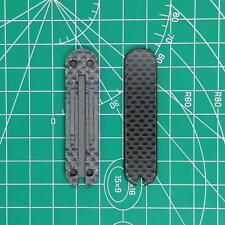 2PCS Carbon Fiber With Cut-Out Handle Scales for 58 mm Victorinox Swiss Army New