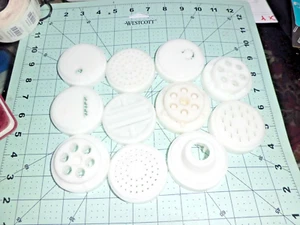 11 piezas Accesorios para máquina de pasta casera. diámetro: 2-9/16, anillo interior: 2-1/4 - Imagen 1 de 6