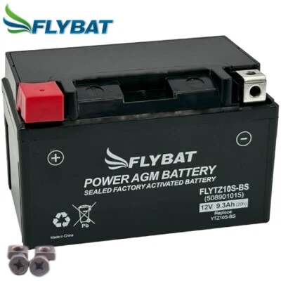 Battery For Honda CBR 600 RR 04 FlyBat FLYTZ10S-BS / YTZ10S AGM Enclosed - Image 1 of 3