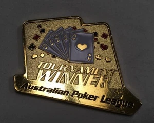 APL AUSTRALIAN POKER LEAGUE TOURNAMENT WINNER 10/J/Q/K/A CARD DECK TOKEN NEW - Picture 1 of 8