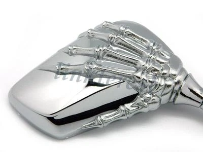 NUEVOS ESPEJOS RETROVISORES CROMADOS CALAVERA PARA HONDA SHADOW REBEL 750 1100 VTX VT 1300 1800 Foto 1 de 4