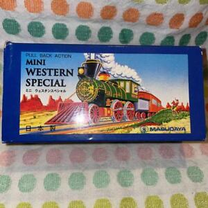 Showa Retro Tin Toy Mini Western Special Steam Train Pull Back Action Japan