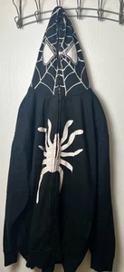 Vintage Spiderman Full Face Zip Hoodie 3XL - Picture 1 of 4