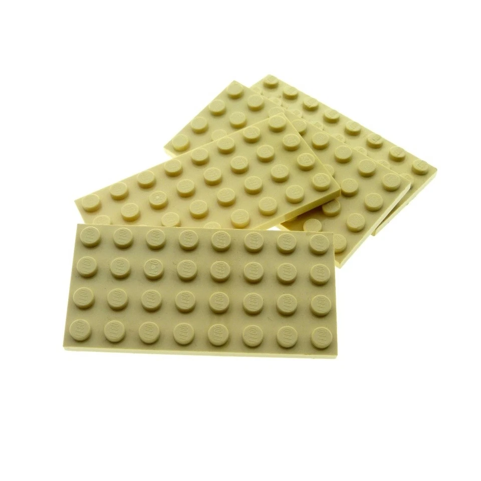 4x Lego Bau Platte 4x8 beige Basic Grundplatte Star Wars 2507 21017 4191103 3035 - Bild 1 von 1