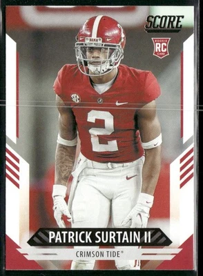2021 Score Patrick Surtain II RC #340 Alabama Crimson Tide - Image 1 of 2