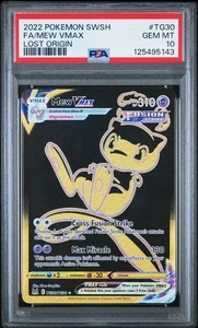 Mew VMAX (Segreto) TG30/TG30 Swsh11: Lost Origin Trainer Gallery Holo PSA 10 - Foto 1 di 2
