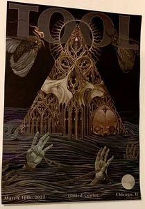 Tool Chicago Poster 2020 Konzert Tour Fear Inoculum 465/1050 - Bild 1 von 3