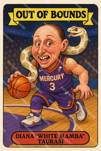 GX852 Diana Taurasi Mercury Out of Bounds 4x6 12x18 16x24 Photo - Picture 1 of 1