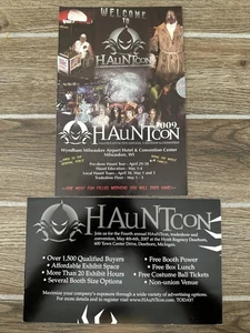 VINTAGE 2007 & 2009 HAUNTCON HALLOWEEN CONFERENCE BROCHURES VERY RARE - Picture 1 of 6