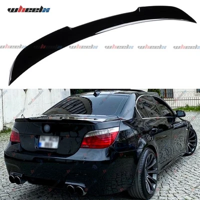 Heckspoiler Schwarz Glanz passend für 5er BMW E60 Limousine 2003-2010 - Bild 1 von 4