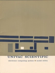 1957 VINTAGE UNIVAC SCIENTIFIC ELECTRONIC COMPUTING SYSTEM - MODEL 1103A -12 pg. - Afbeelding 1 van 6