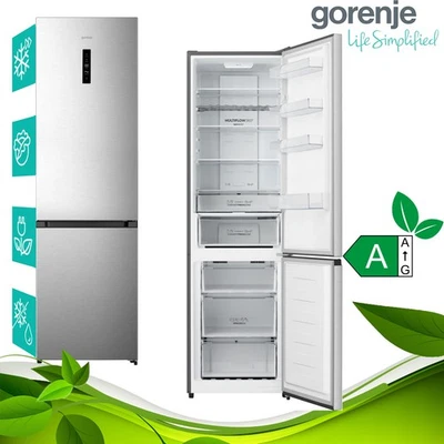 Gorenje NRK620AAXL4 Kühl Gefrierkombination EEK A NoFrost Plus 201,7cm Inverter