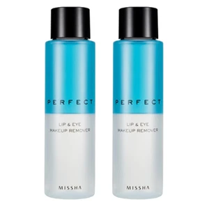 Removedor de ojos Missha Perfect labial 155 ml x2 limpiador de maquillaje de doble fase impermeable - Imagen 1 de 1
