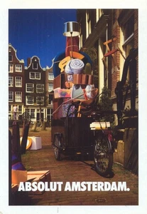 ABSOLUT  AMSTERDAM 236  cartolina promocard 4146  cartoline pubblicitarie - Bild 1 von 1