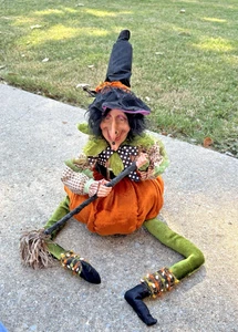 Mensola zucca strega Halloween vintage - Foto 1 di 8
