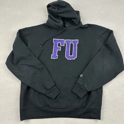 Fordham Rams Sudadera con Capucha Hombres Mediana Negra Campeón Sudadera Cuello Redondo NCAA Bolsillos M Foto 1 de 4