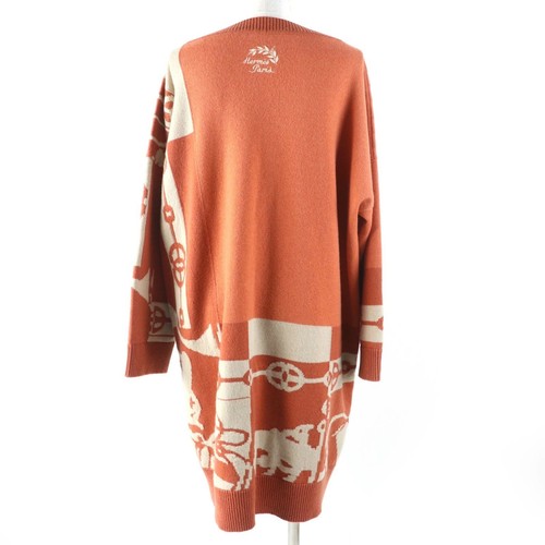 HERMÈS HERMES 22AW 2E2506D2 CLIQUETIS Cricketis Cashmere 100% Maglia Pezzo Unico Taglia 40