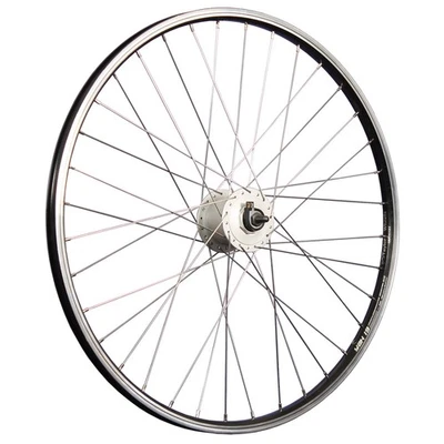 Laufrad 26 Zoll Vorderrad Hohlkammer Nabendynamo vorn Shimano DH-C3000 silber - Bild 1 von 4