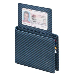 Men's Slim RFID Blocking Leather Wallet,12 Card Slots Bifold Wallet,Ultra-Thi... - Picture 1 of 7
