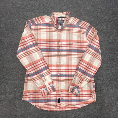 PANHANDLE SLIM Rough Stock Button Down Shirt Mens L Colorful Plaid Western - Image 1 of 4