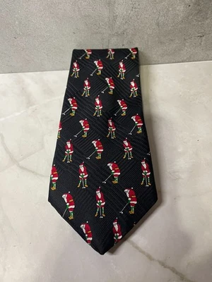 Men's Dillard's Santa Golf Themed Tie - Image 1 of 2