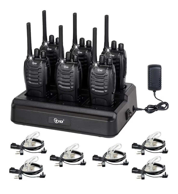 Walkie Talkies de largo alcance TIDRADIO TD-V2 radios de dos vías con negro de 6 vías  Foto 1 de 1